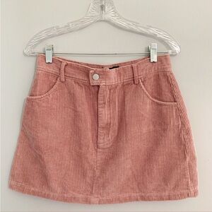 Kendall & Kylie Blush Corduroy Mini Skirt